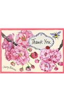 Cherry Blossom Garden Parcel Thank You Notes