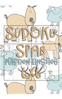 Sudoku Spaß für den Einstieg: 6x6 für Kinder ab 7 Jahre 300 Rätsel ink. Lösungen Logikrätsel mit Frosch und Hirsch Motiv