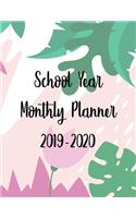 School Year Monthly Planner 2019-2020: Great for High School And College Students - Includes: Class Schedule, Grade, and Assignment Tracker - July 2019 to June 2020