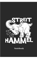 Streit Hammel Notebook: Liniertes Notizbuch Für Ziegenbock, Streit Und Zank Fans - Notizheft Klatte Für Männer, Frauen Und Kinder