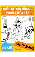 Livre de coloriage pour enfants 2-5 ans