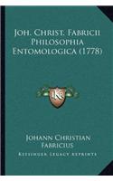 Joh. Christ. Fabricii Philosophia Entomologica (1778)