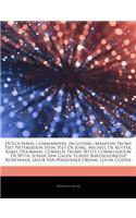 Articles on Dutch Naval Commanders, Including: Maarten Tromp, Piet Pieterszoon Hein, Piet de Jong, Michiel de Ruyter, Karel Doorman, Cornelis Tromp, W