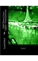 Eiffel Tower Lime Lights Lined Journal