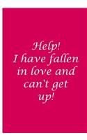 Help! I have fallen and can't get up! - Magenta Custom Journal / Blank Lined Pages