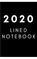 2020 Lined Notebook