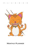 Cat with braces Monthly Planner