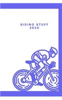 Riding Stuff 2020: notebook journal lined paper 6x9 100 pages