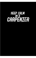 Keep calm I'm a carpenter: Hangman Puzzles - Mini Game - Clever Kids - 110 Lined pages - 6 x 9 in - 15.24 x 22.86 cm - Single Player - Funny Great Gift