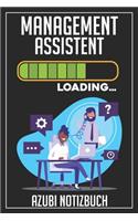 Management Assistent Loading... Azubi Notizbuch: 120 Seiten Kariert im Format A5 (6x9 Zoll) mit Soft Cover Glänzend.