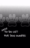Simple To-Do List For Dog Owners