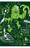 Swamp Monster Lined Notebook