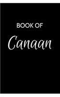 Canaan Journal: A Gratitude Journal Notebook for Men Boys Fathers and Sons with the name Canaan - Handsome Elegant Bold & Personalized - An Appreciation Gift - 120 