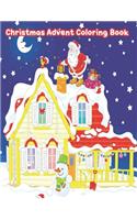 Christmas Advent Coloring Book