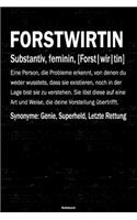 Forstwirtin Notizbuch