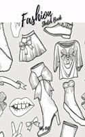 Fashion Sketch Book: Fashion Sketch Book with Template, Journal for Fashion Design, Art Sketch Pad for Drawing, Writing, Sketching Fashion, Fashion Blank Sketchbook, Fas