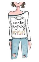 You Can Do Anything Princess: Womans Courage & Strength Writing Diary 6 X 9 Blank 100 Pages Lined Book for Taking Notes and Journaling for Woman, Girls and Teens