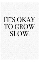 It's Okay to Grow Slow