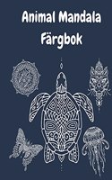 Animal Mandala Färgbok