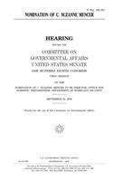 Nomination of C. Suzanne Mencer
