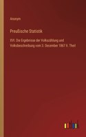 Preußische Statistik: XVI. Die Ergebnisse der Volkszählung und Volksbeschreibung vom 3. December 1867 II. Theil