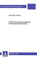 Probleme Eines Europaeischen Konkursuebereinkommens: Das Internationale Insolvenzrecht in Den Entwuerfen Der Europaeischen Gemeinschaft Fuer Ein Abkommen Ueber Konkurse, Vergleiche Und Aehnliche Verfah(1786 Europaeische Hochschulschriften Recht)