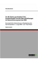 Medien in Der Ddr Und Mechanismen Der Eliterekrutierung. Das Zusammenspiel Von Fdj, sed Und Zeitungen Im Nomenklatursystem Der Ddr