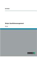 Skript: Qualitätsmanagement