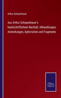 Aus Arthur Schopenhauer's handschriftlichem Nachlaß