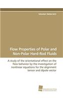 Flow Properties of Polar and Non-Polar Hard-Rod Fluids