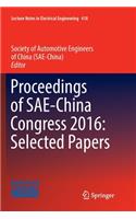 Proceedings of Sae-China Congress 2016: Selected Papers