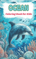 OCEAN Coloring Book for Kids: A Captivating Journey Through the Underwater World