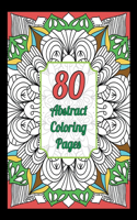 Abstract Coloring Book: 80 Abstract Coloring Pages
