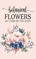 Botanical Flowers Coloring Book