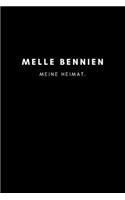 Melle Bennien: Notizbuch, Notizblock, Notebook - Punktraster, Punktiert, Dotted - 120 Seiten, DIN A5 (6x9 Zoll) - Notizen, Termine, Ideen, Skizzen, Tagebuch - Dein