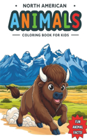 North American Animals Coloring Book for Kids