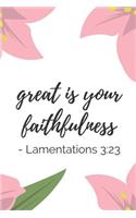 Great Is Your Faithfulness Lamentations