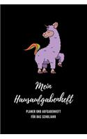 Mein Hausaufgabenheft Planer und Aufgabenheft für das Schuljahr