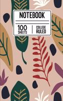 Notebook 100 Sheets College Ruled