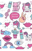 Summer Journal: Summer Journal for Kids:100 Pages: Vacation and Travel Journal: Kids Summer BucketList: Summer Journal for Boys, Girls, Tweens, Teens.Unicorn, Peace