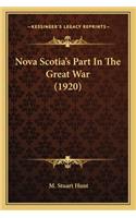 Nova Scotia's Part in the Great War (1920)