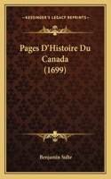 Pages D'Histoire Du Canada (1699)