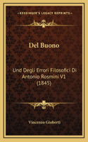 Del Buono: Und Degli Errori Filosofici Di Antonio Rosmini V1 (1845)