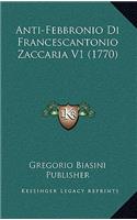 Anti-Febbronio Di Francescantonio Zaccaria V1 (1770)