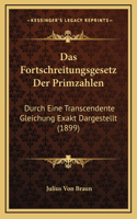 Das Fortschreitungsgesetz Der Primzahlen