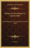 Beitrage Zur Entwicklung Von Cypselus Melba