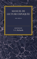 Manuel de Lecture Expliquée XIX Siécle