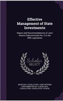 Effective Management of State Investments