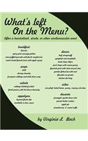 What's Left on the Menu