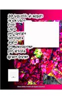 20 biglietti di auguri in un libro fiori libro per ispirare scrittura diario comunicazione per artista Grace Divine